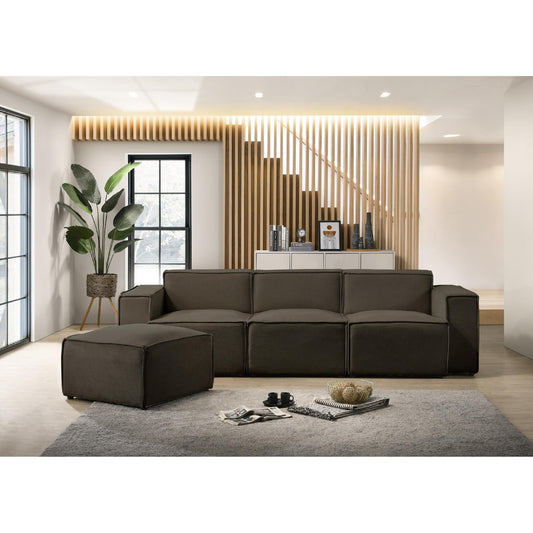 4-Piece Sectional Sofa by Best Home - Charcoal