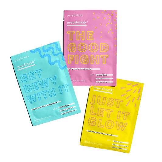Kit de mascarillas en láminas All The Feels Moodmask de Patchology (paquete de 3)