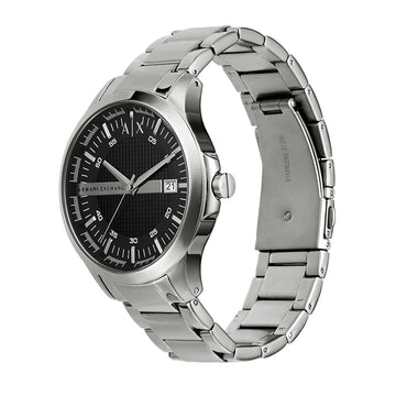 Armani Exchange 46mm Hampton Analog Watch, Black