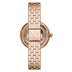 Armani Exchange Brooke Women's 32mm Quartz Rose Gold Bracelet Watch - White Dial - Curacao