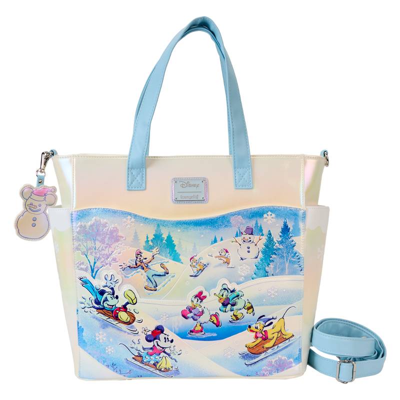 Loungefly Mickey And Friends Winter Wonderland Backpack And Tote Bag - Multicolor