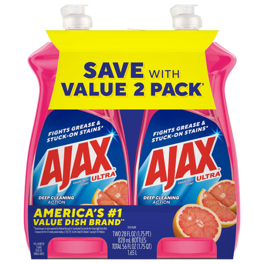 Ajax Ultra Bleach Alternative 28 oz Liquid Dish Soap Set (2 Pack)