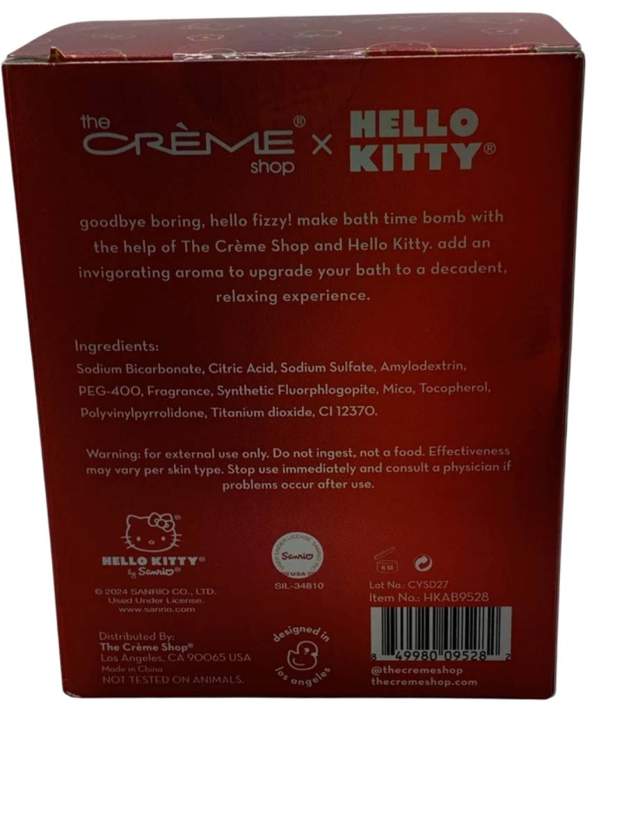 The Creme Shop Hello Kitty Aromatherapy Fizz Apple Blossom Bath Bomb