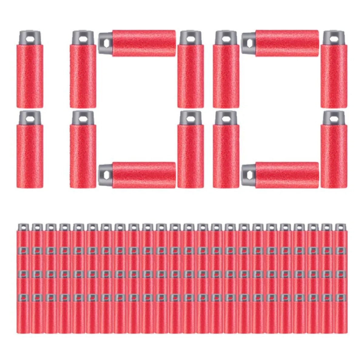 XShot Pro Half Length Refill Darts (100-Pieces) - Red