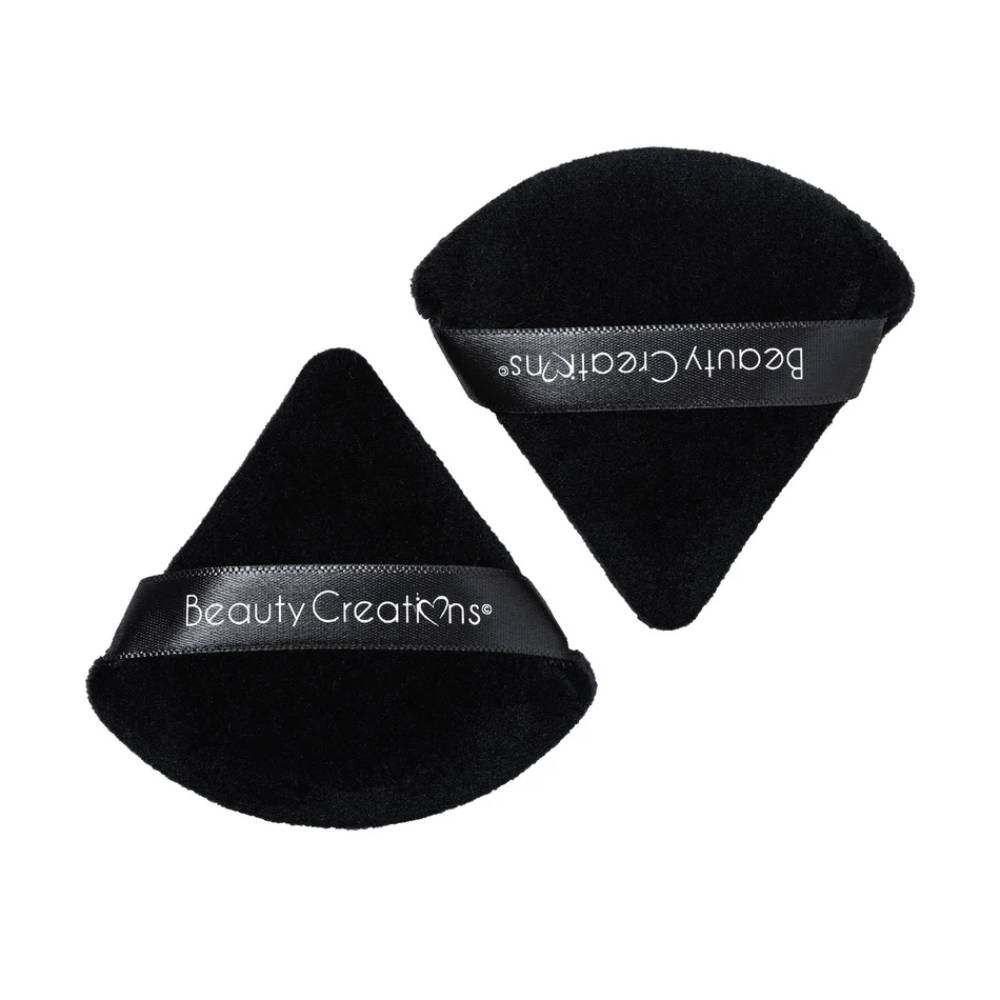 Beauty Creations Triangle Puff Set (2 Piece) - Black