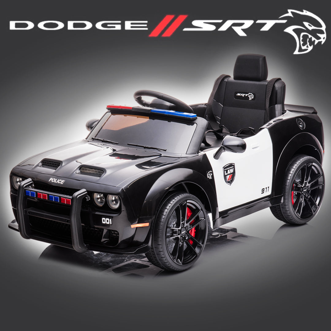 Dodge Challenger, 12V Electric Ride on Police Car with Remote