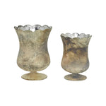Glass Candle Holder - Set of 2