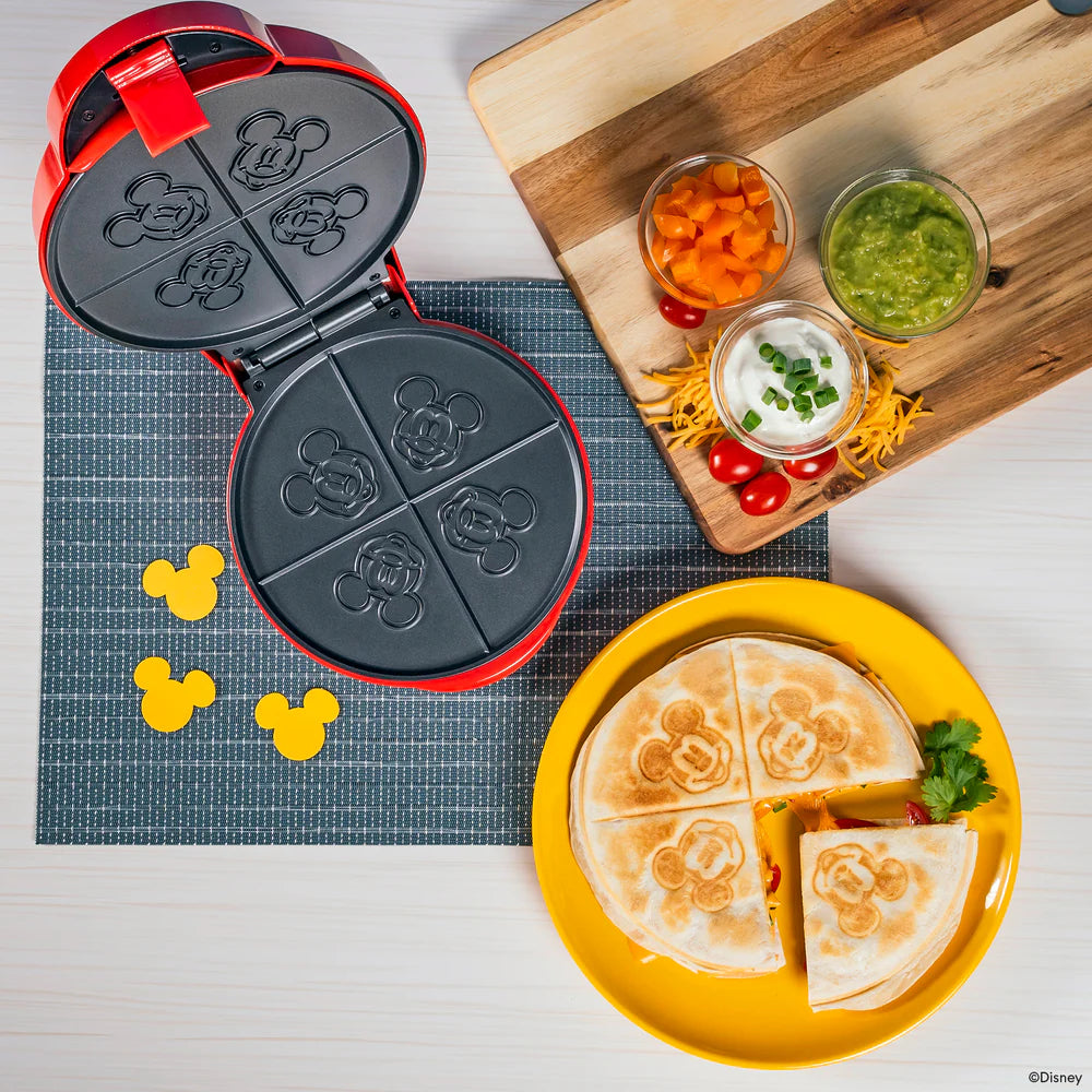 Uncanny Brands QU1DIMMIC Disney Mickey Mouse Quesadilla Maker - Red