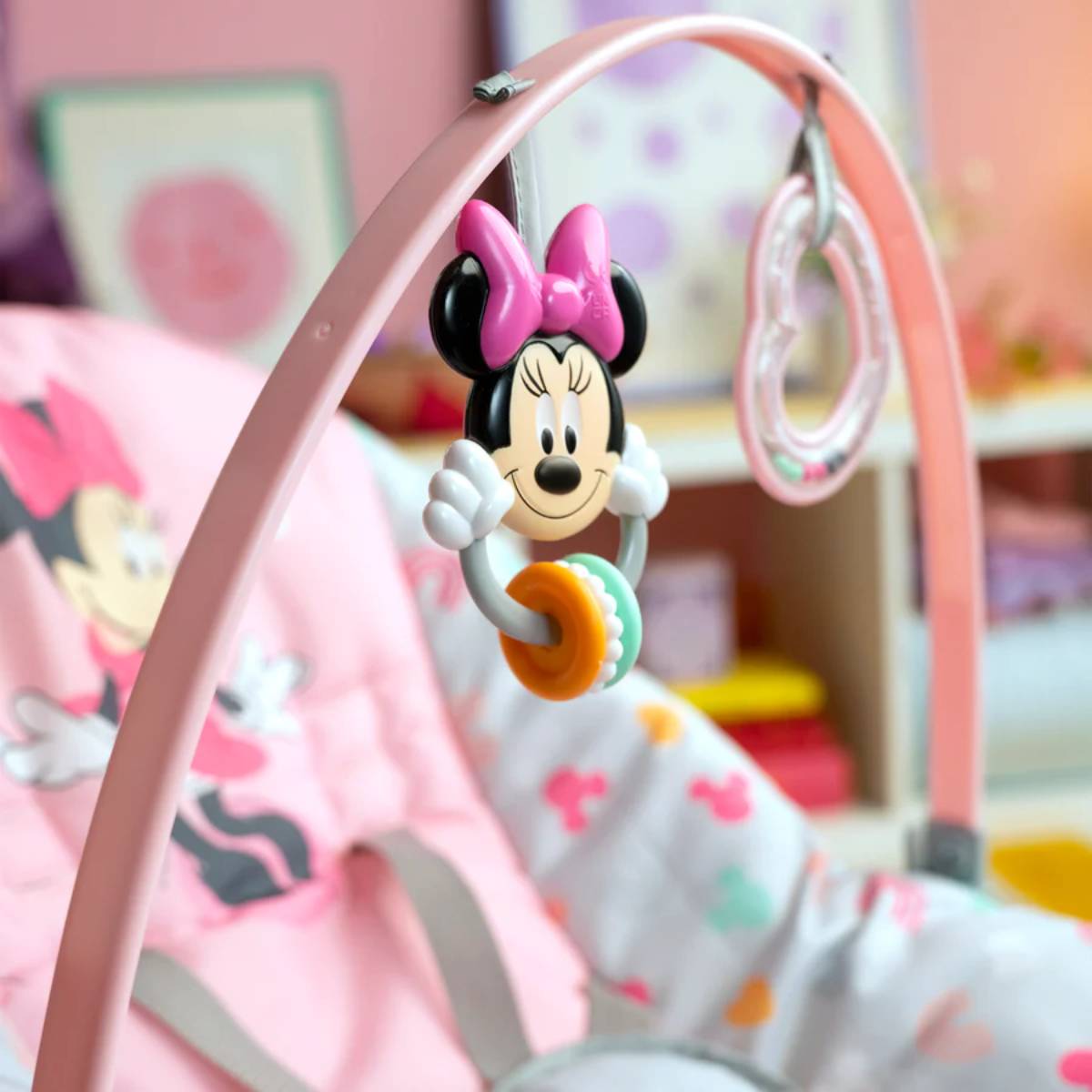 Bright Starts Disney Baby Minnie Mouse Toddler Rocker - Pink/White