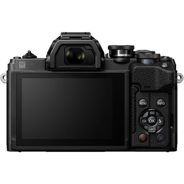 OLYMPUS OM-D E-M10 Mark IV Mirrorless Digital Camera with 14-42mm Lens - Black - Curacao