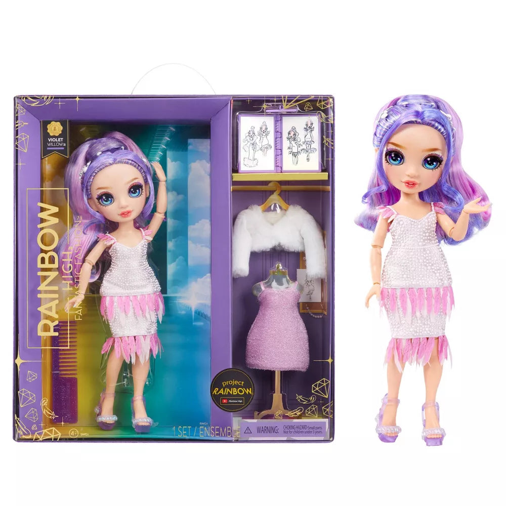 Rainbow High Fantastic Violet Willow Fashion Doll Play Set