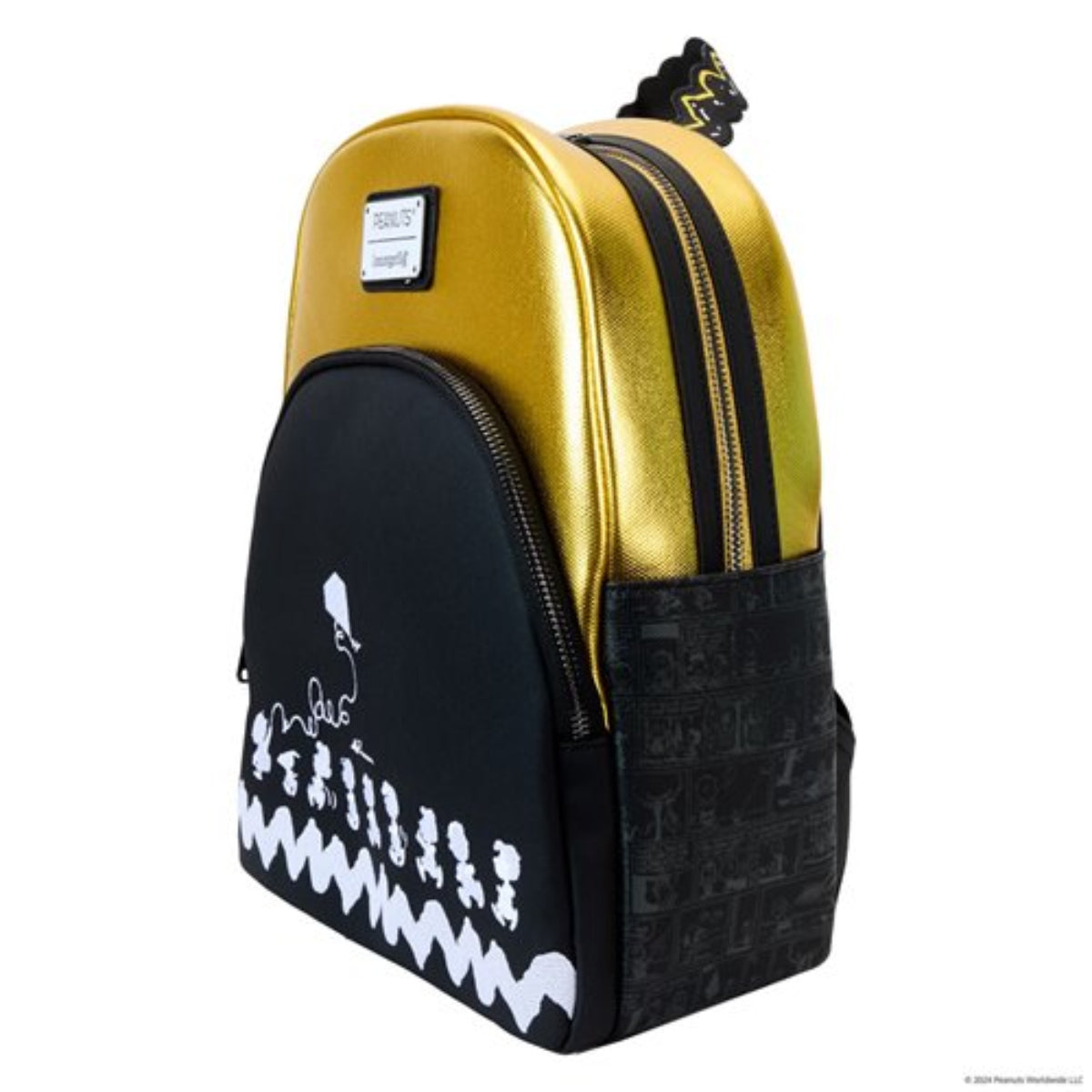 Peanuts 75th Anniversary Snoopy and Gang Mini Backpack - Black/Yellow