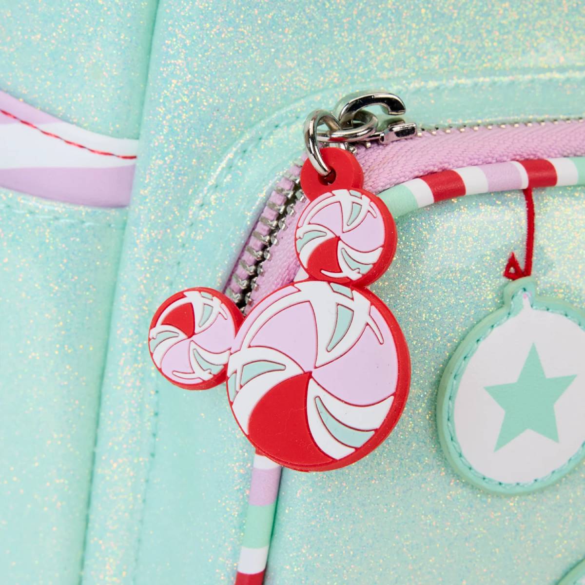 Loungefly Disney Minnie Holiday Ornaments Mini Backpack - Peppermint