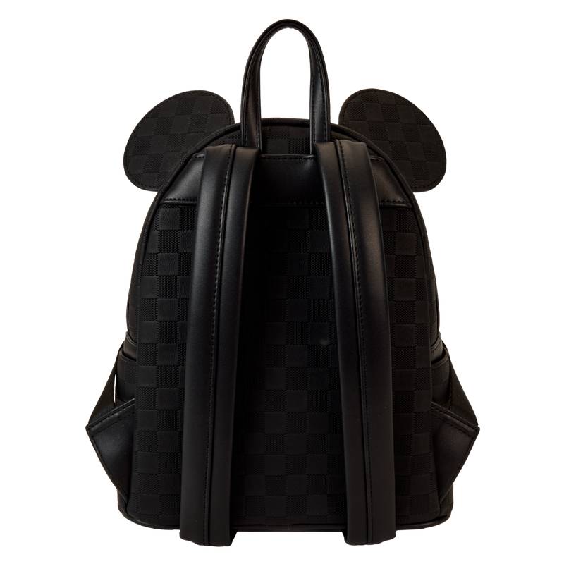 Disney Mickey Mouse Checkered Texture Mini Backpack - Black