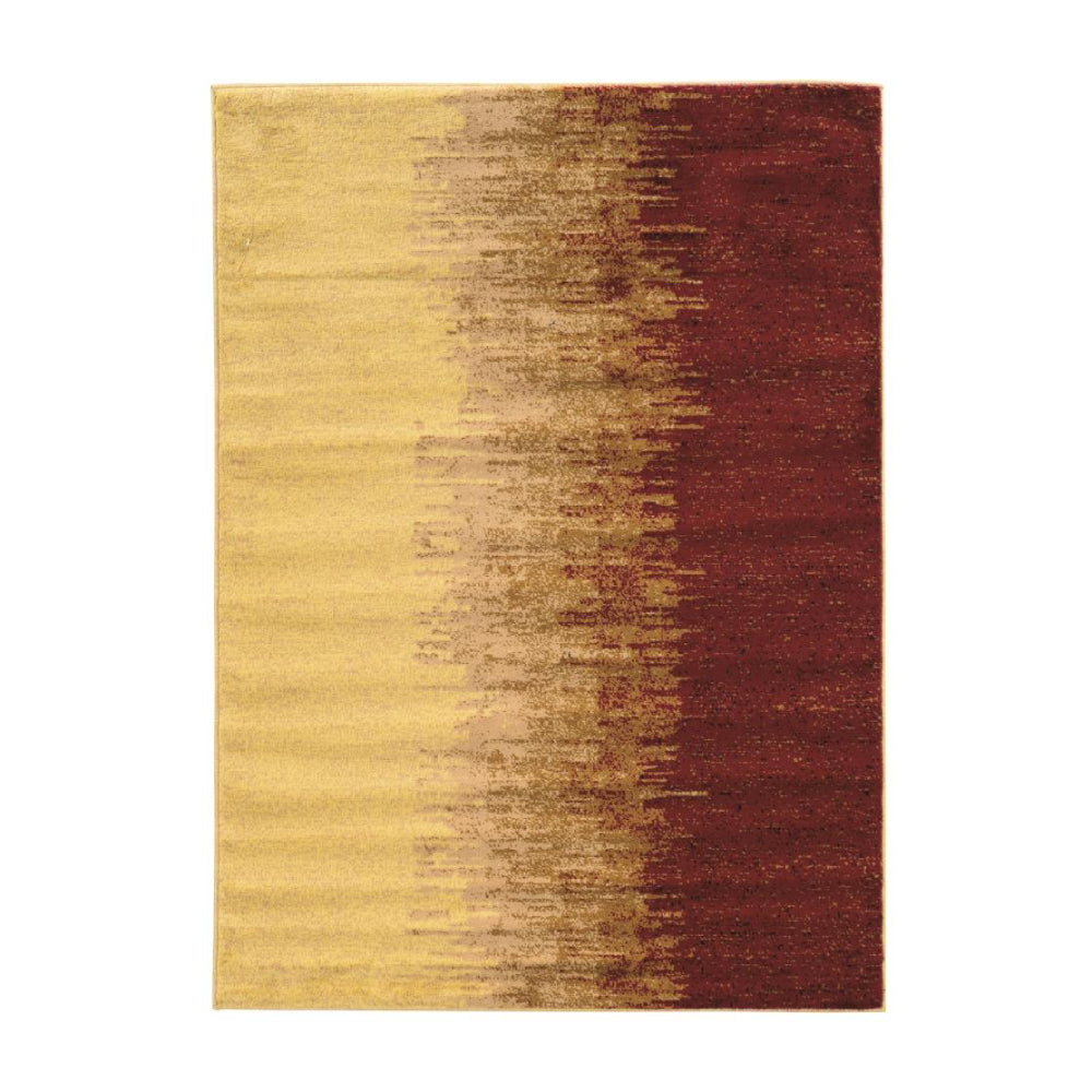 Linon Elegance Indoor Abstract Area Rug, Cream/Red