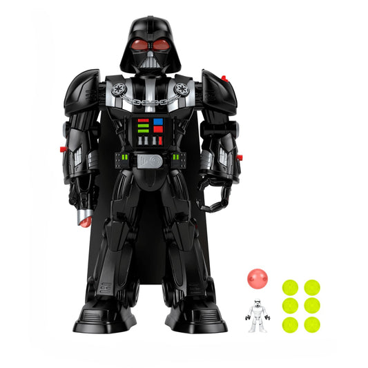 Imaginext Star Wars Darth Vader Bot Action Figure with Stormtrooper Character Key - Black