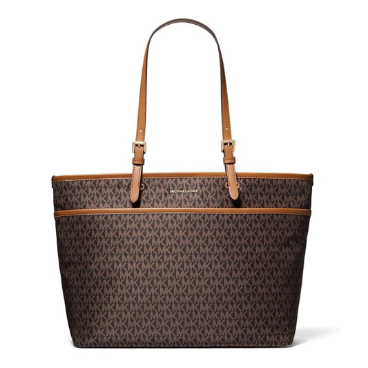 Michael Kors Winston Large Top Zip Tote Bag - Brown/Acorn