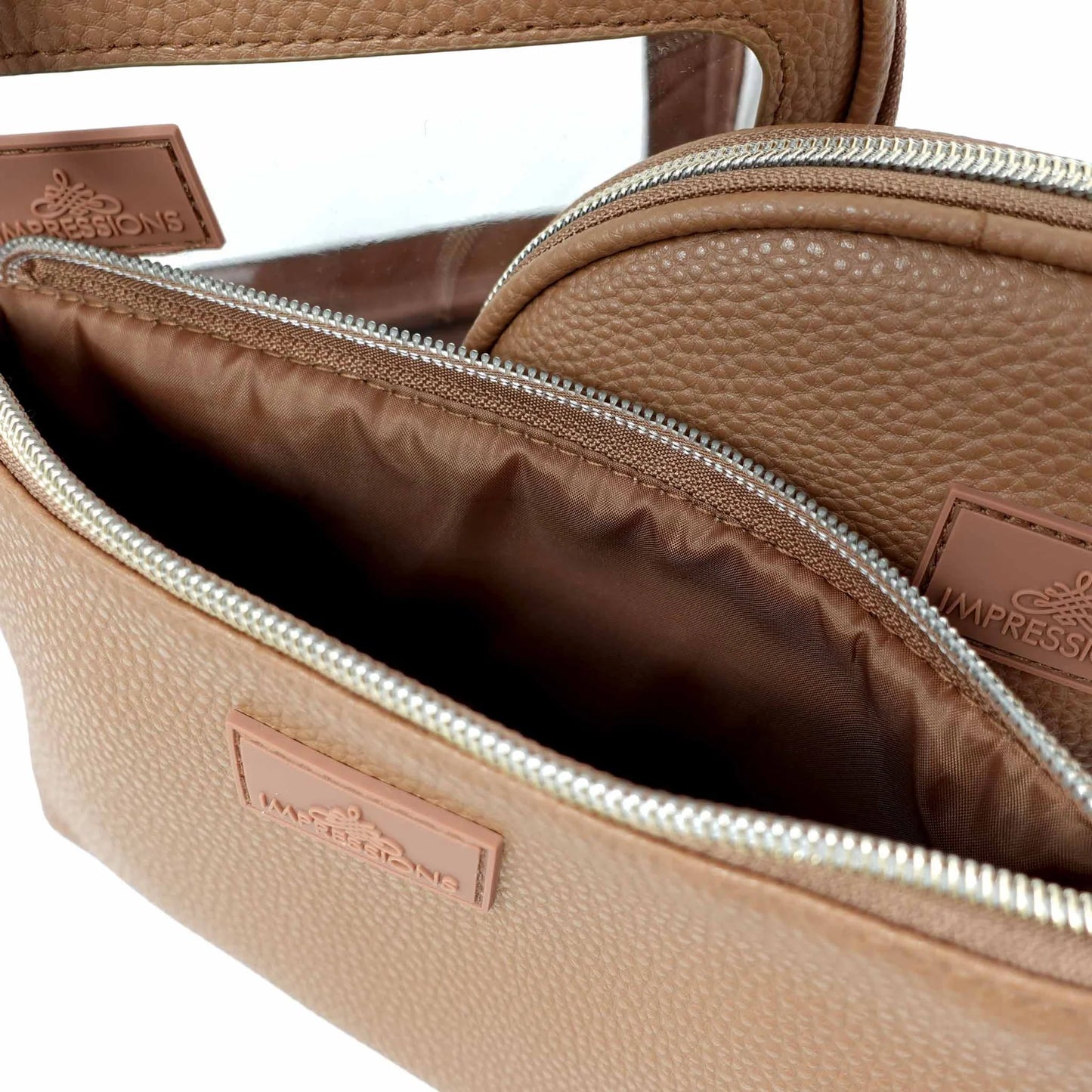 Impressions Vanity Barbados Makeup Bag Set (3-Piece) - Taupe