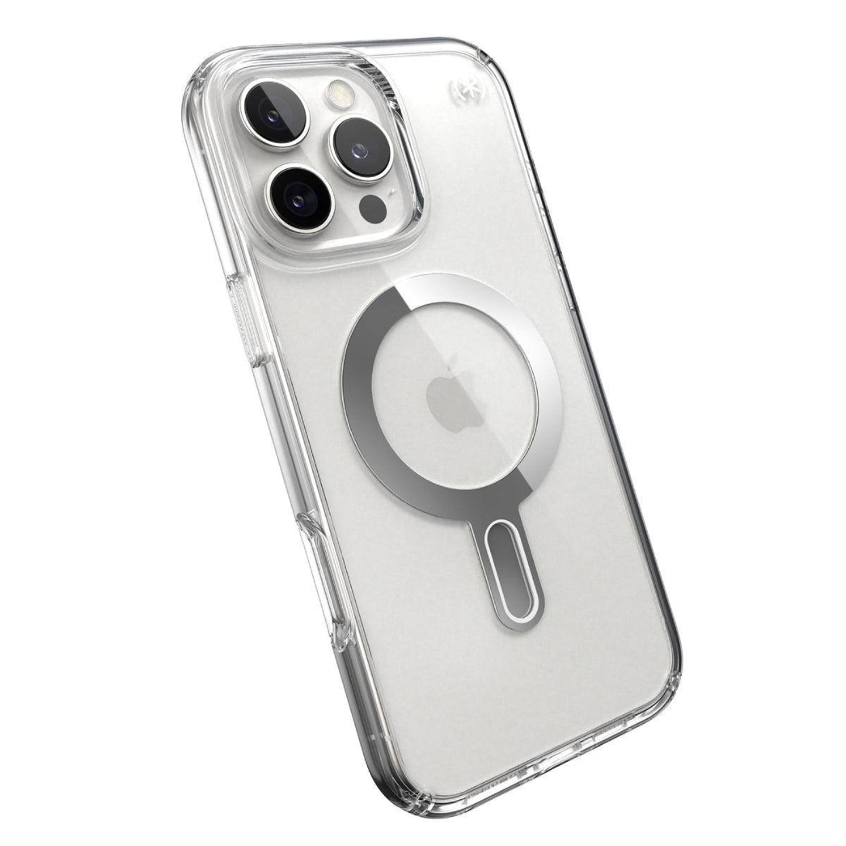 Speck Refresh Presidio Perfect Clear MagSafe Case with Clicklock for Apple iPhone 16 Pro Max -  Clear/Silver