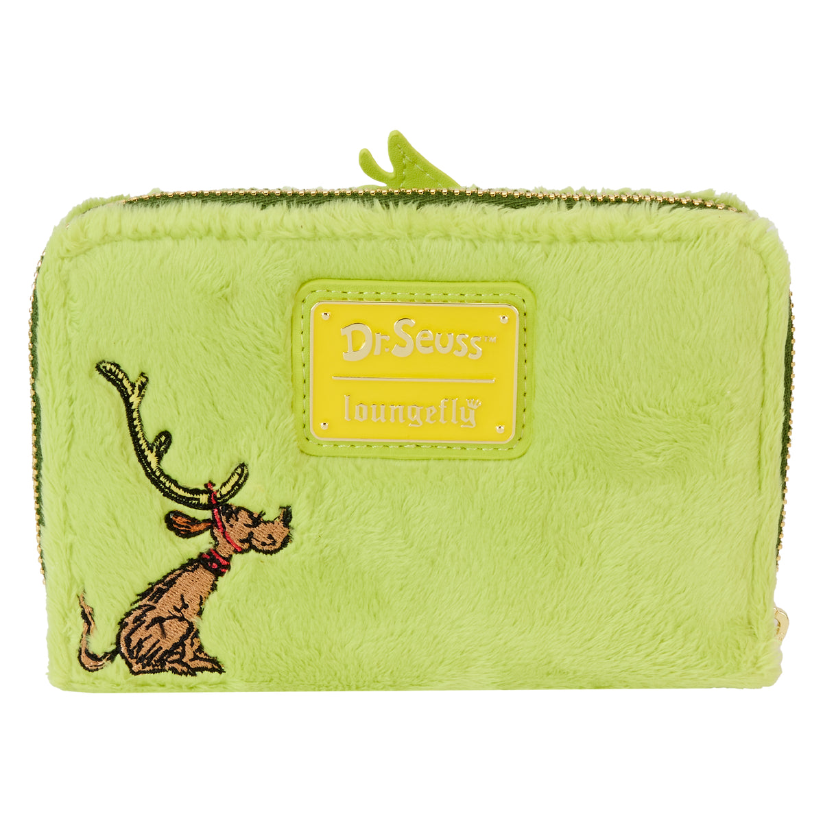 Loungefly Dr. Seuss Plush Cosplay Glow Zip Around Wallet - Green