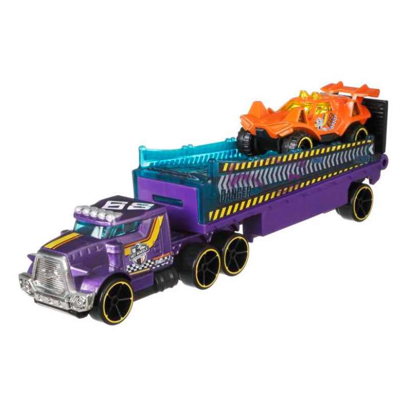 Vehículo de transporte Hot Wheels Super Rigs con coche (surtido)