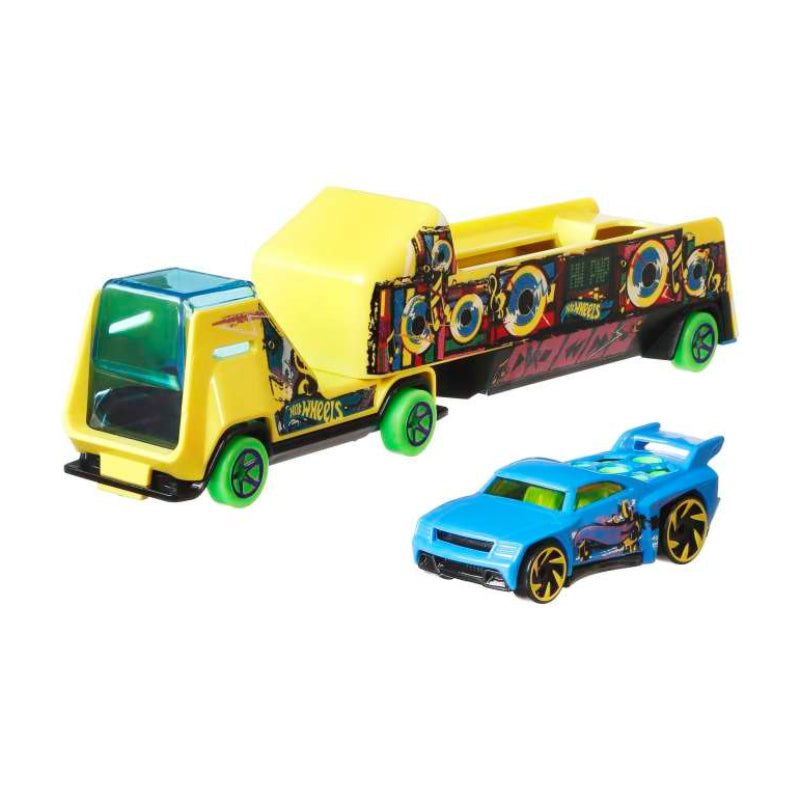 Vehículo de transporte Hot Wheels Super Rigs con coche (surtido)