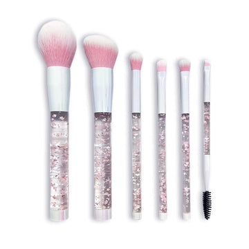 Impressions Vanity X Hello Kitty Makeup Brush Set with Holder Organizer (7 Pieces)