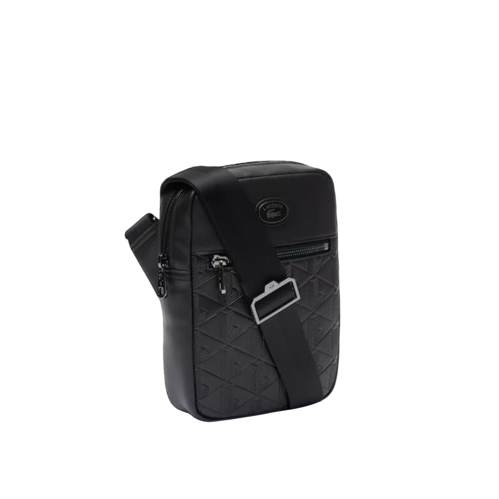 Lacoste Monogram Satchel - Black