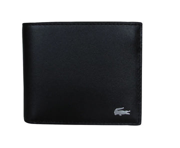 Billetera compacta de cuero Lacoste FG