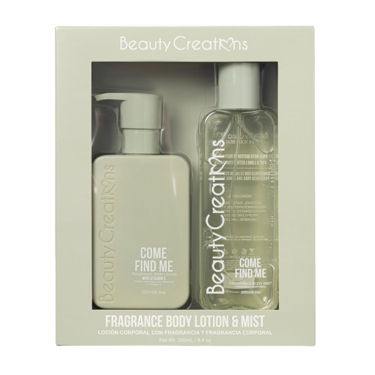 Beauty Creations Body Lotion and Mist Set– Curacao