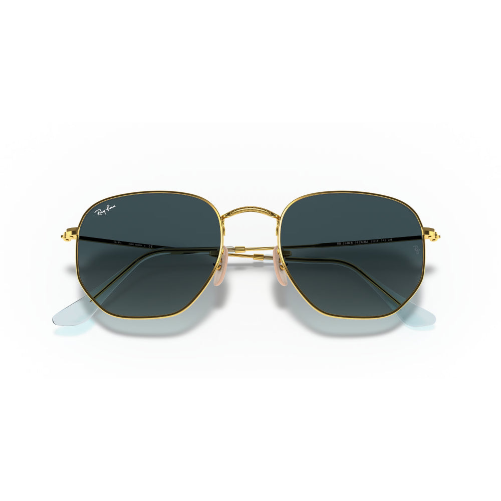 Ray-Ban Hexagonal Flat Lenses Man RB3548 Geometric Solid Color Sunglasses