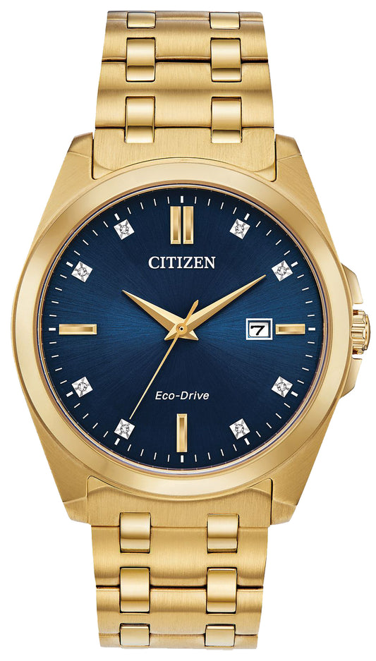 Reloj Citizen Peyten Eco-Drive de 41 mm con pulsera de acero inoxidable para hombre, esfera azul 