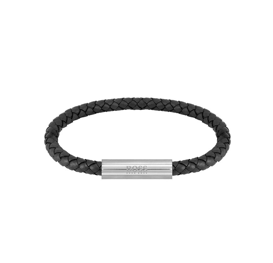 Reloj cronógrafo con pulsera de 44 mm para hombre de Hugo Boss, color negro 