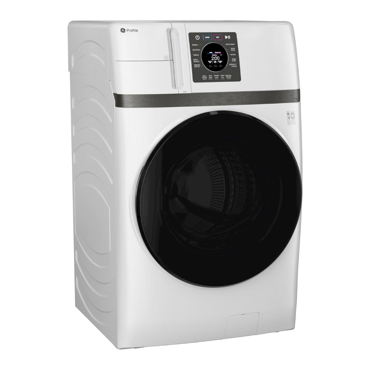 GE Profile PFQ83HSSWWW 4.6 cu. ft. UltraFast Combo Electric Washer and Dryer - White