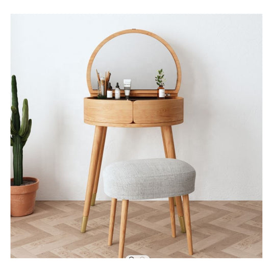 S1161P/BW Vanity Dressing Table with Mirror by Best Home