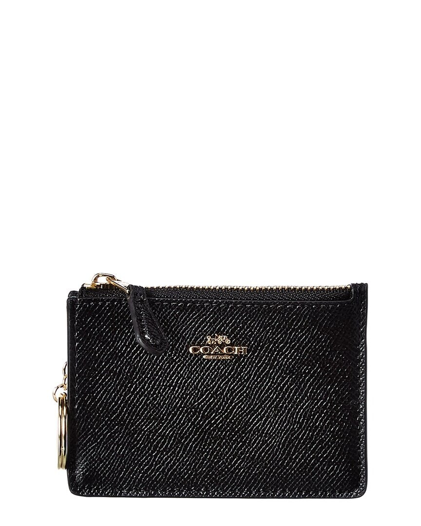 Coach Box Program Crossgrain Mini ID Skinny Wallet