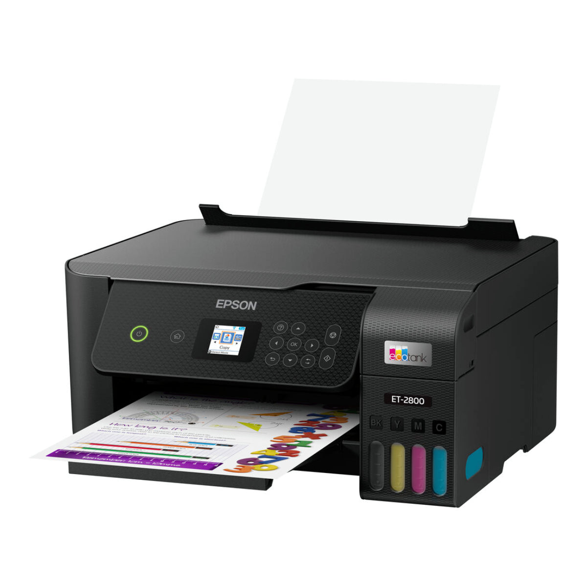 Impresora de inyección de tinta a color inalámbrica multifunción Epson EcoTank ET-2800 (negra)