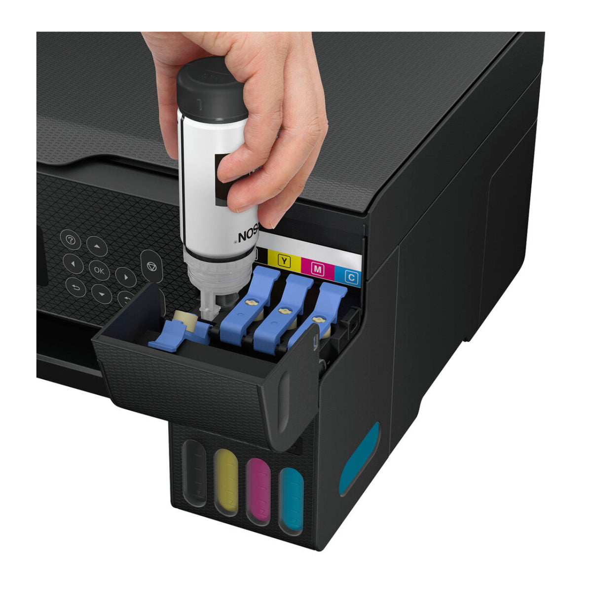 Impresora de inyección de tinta a color inalámbrica multifunción Epson EcoTank ET-2800 (negra)