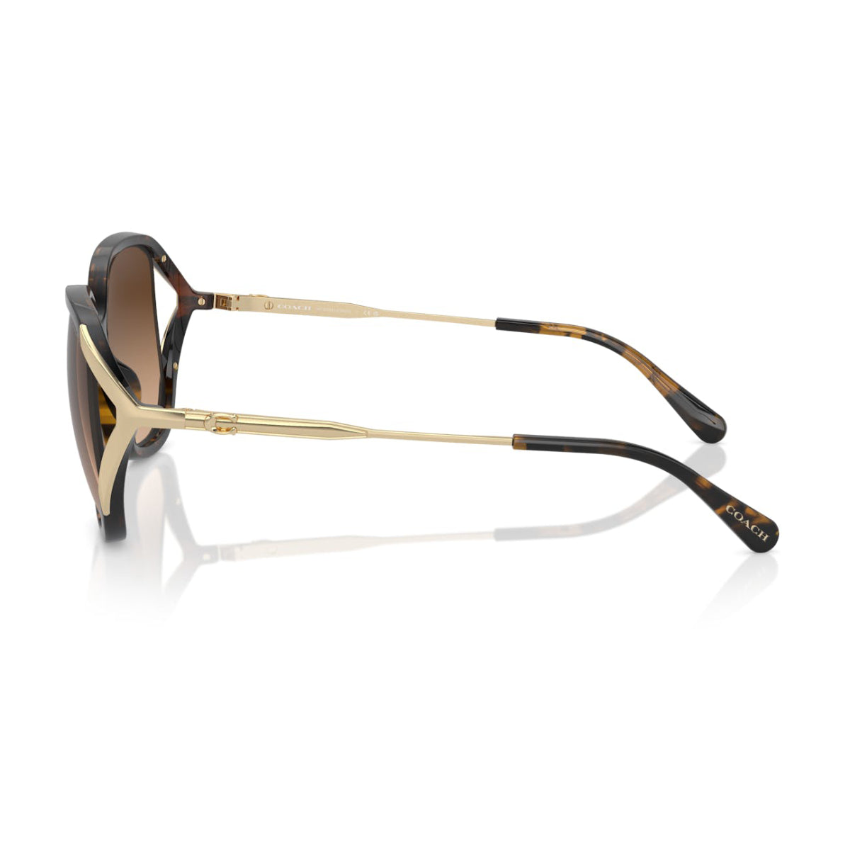 Coach HC8396U56512 Women's Oval Gradient Sunglasses