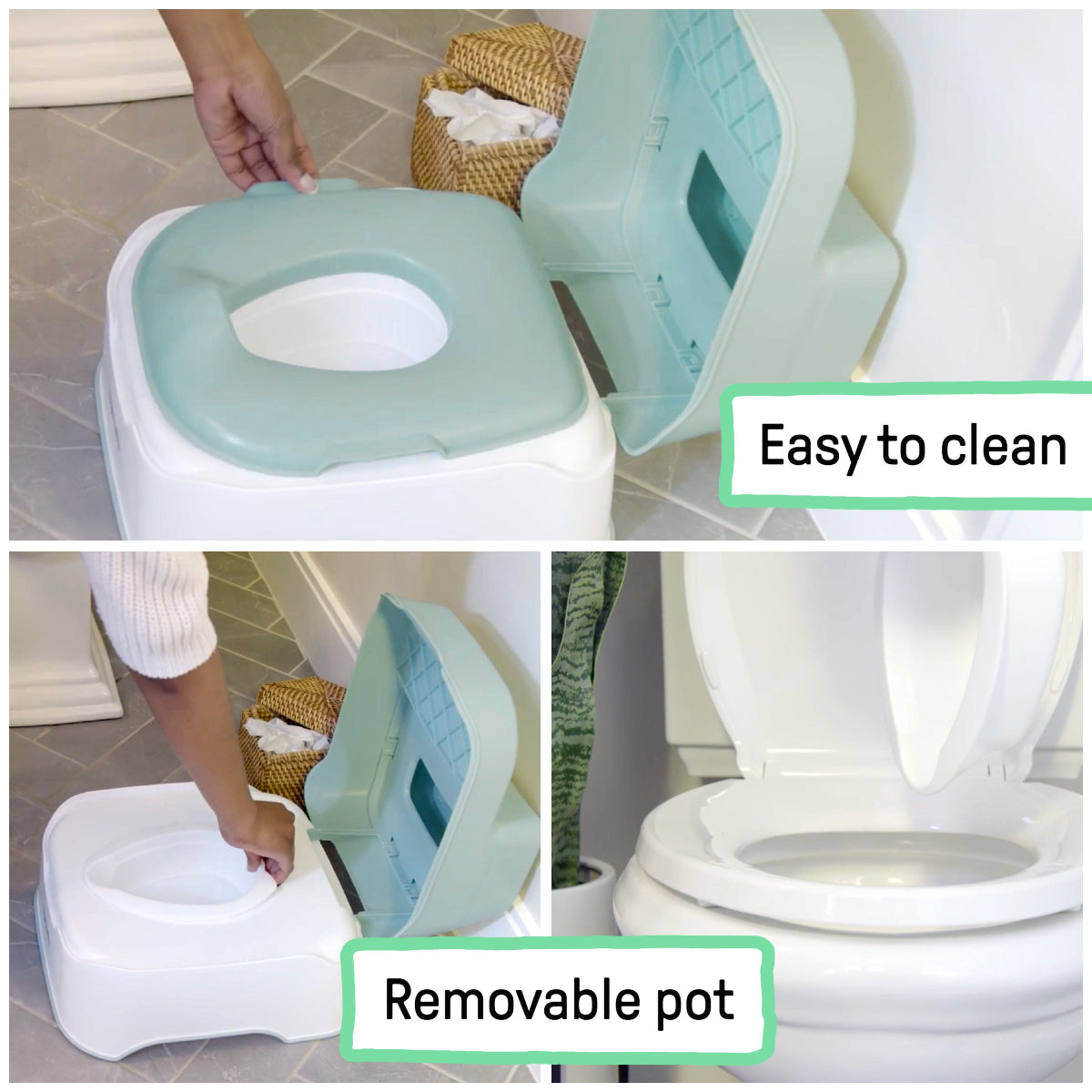 Ingenuity Prepare to Potty 3-in-1 System - Green/White