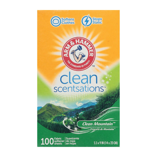 ARM&HAMMER Clean Scentsations Fabric Softener Sheets (100-Sheets)