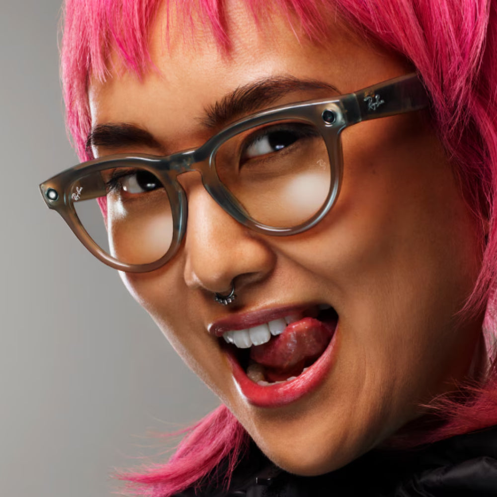 Ray-Ban Meta Headliner RW4009601S87 Unisex Phantos Solid Color Smart Glasses