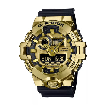Casio G-Shock G-Steel Men's 53.4mm Black Strap Watch - Gold-Tone Dial