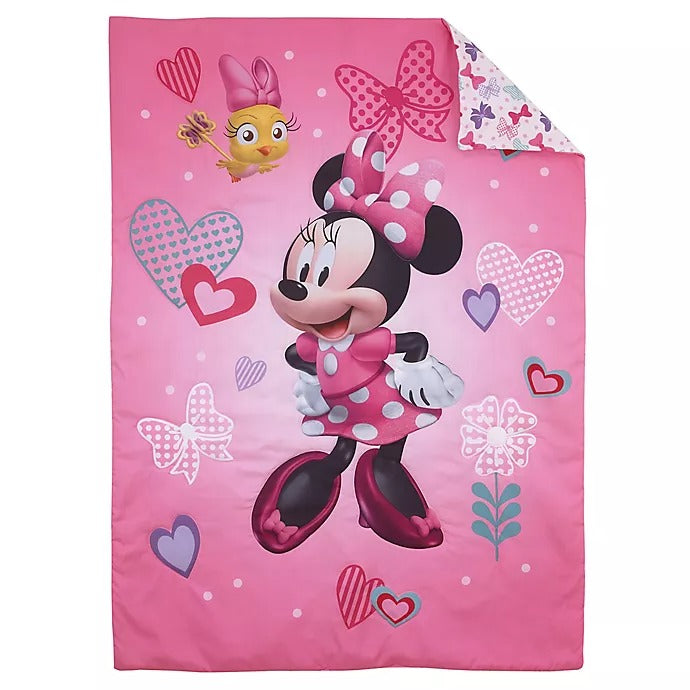 Disney Minnie 4pcs Toddler Bed Set