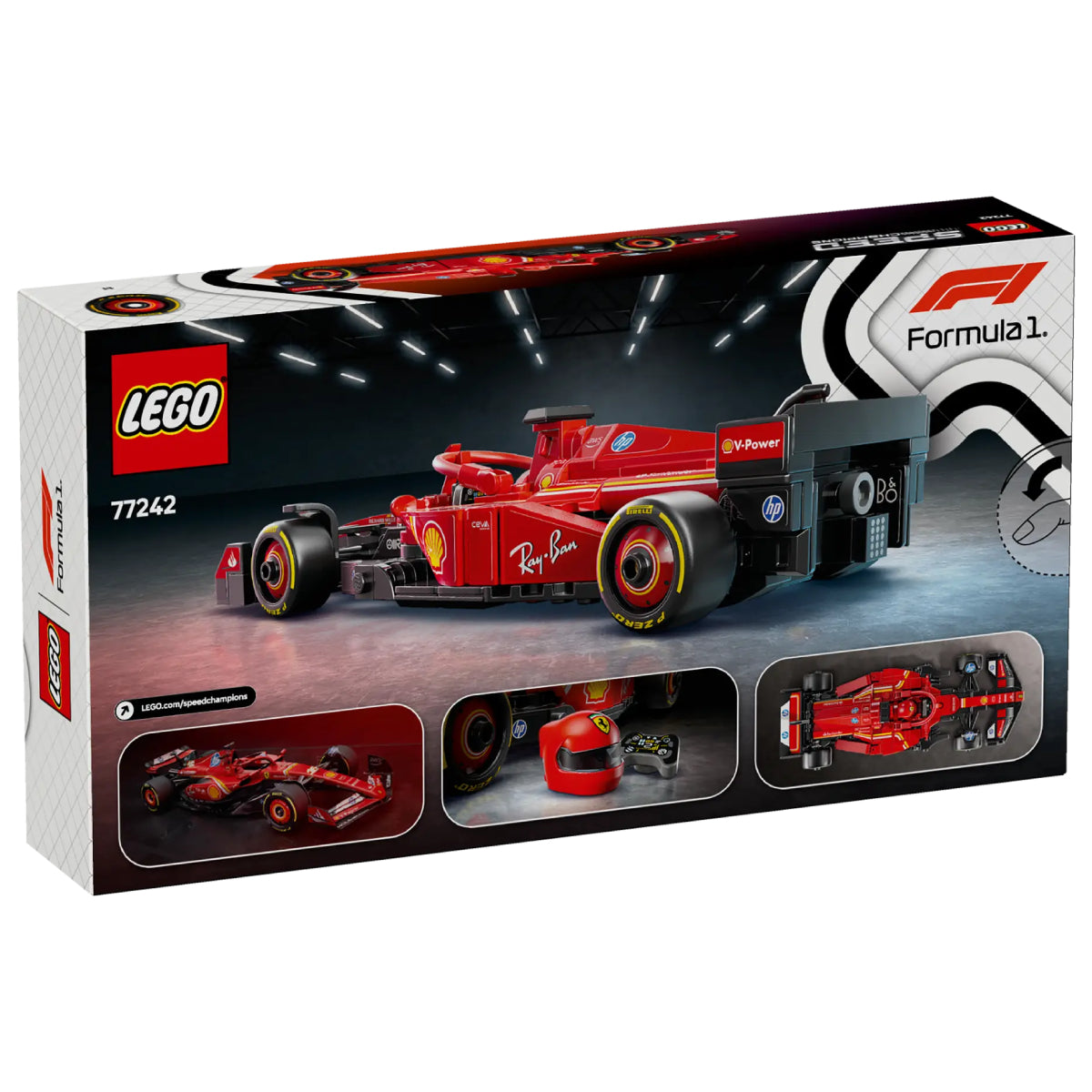 LEGO Speed Champions Ferrari SF-24 F1 Race Car Building Toy Set (275-Pieces)