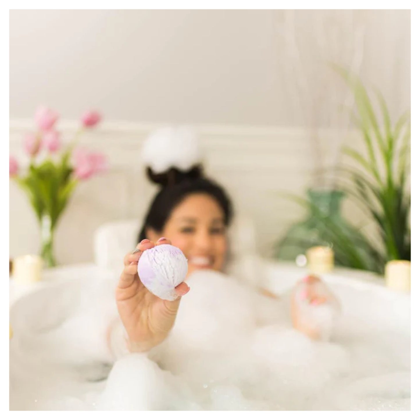 Nectar Bath Treats Lavender Rose Bubble Scoop Sundae