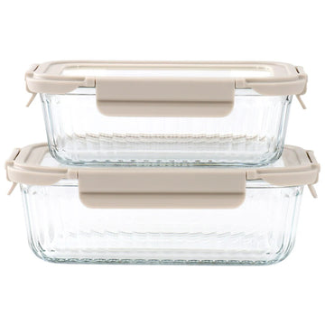 Martha Stewart 140905 Everyday Clifftop Glass Storage Container Set (4 Pieces)
