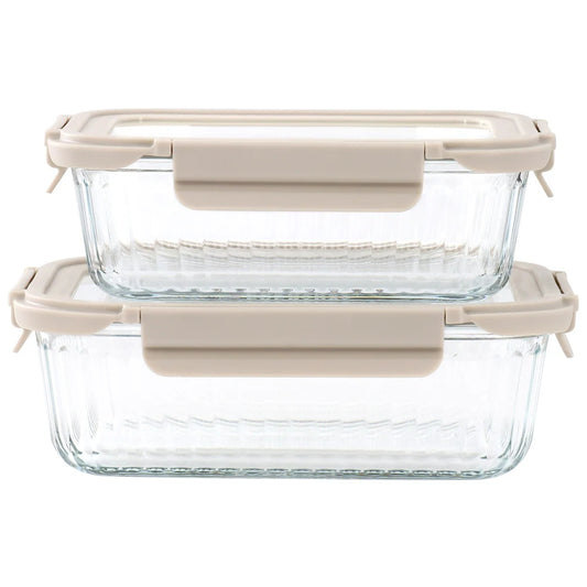 Martha Stewart 140905 Everyday Clifftop Glass Storage Container Set (4 Pieces)