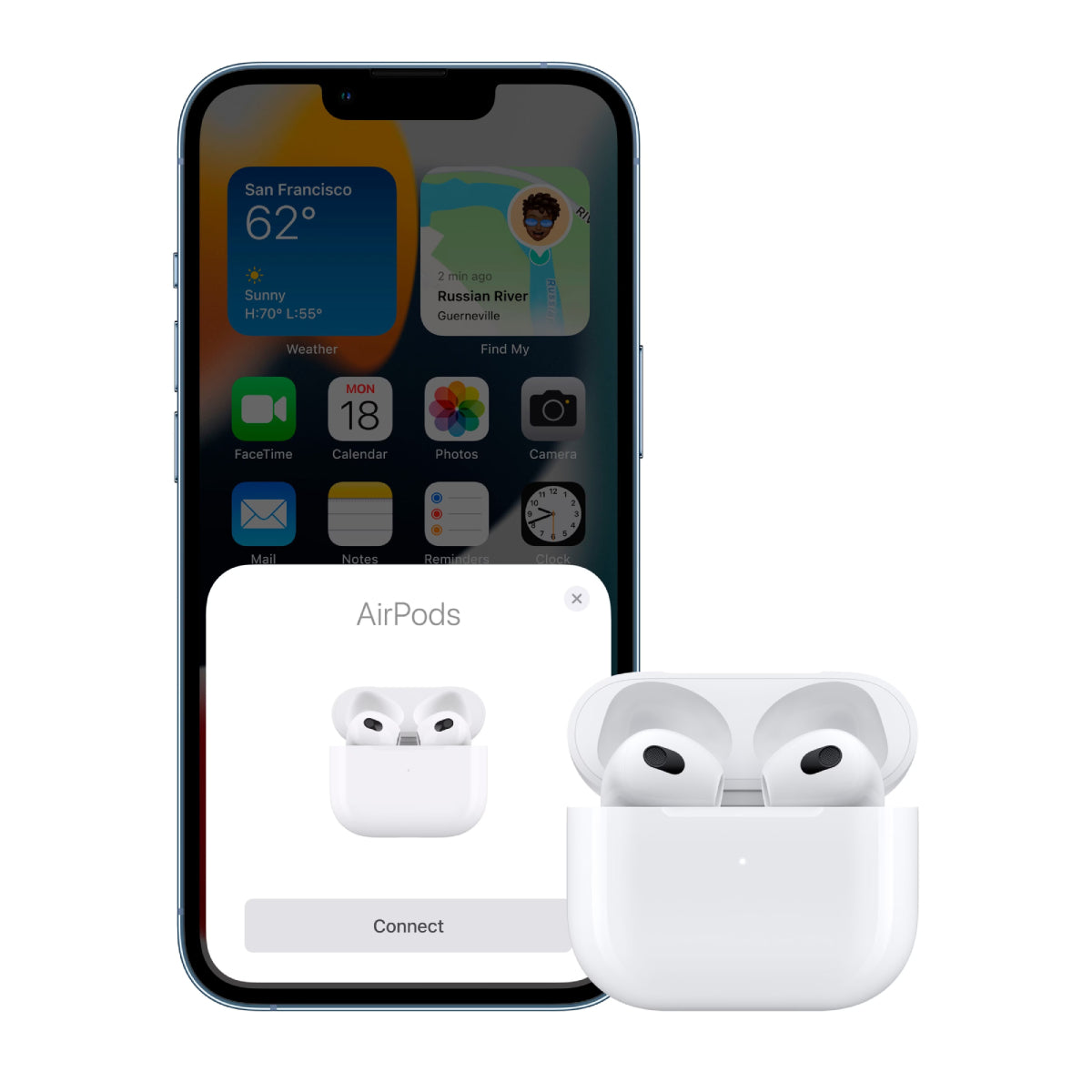 Apple MPNY3LL/A AirPods (3rd Gen) with Lightning Charging Case - White