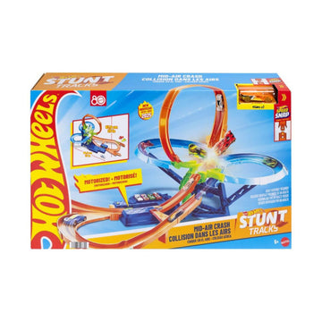 Hot Wheels Mid-Air Crash Stunt Tracks Set